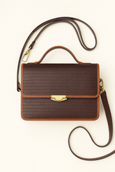 Crimson Elite Crossbody Leather Bag